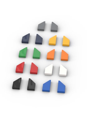 适用5091 5092国产科技教育积木零件1x2 楔形光面板moc小颗粒补件