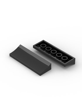 国产科技教育积木零件 兼容6806 2x6x1 倒置弧形 斜坡砖 赛车尾翼