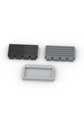 国产科技教育积木零件 兼容2873 2x4铰链火车门moc小颗粒配件