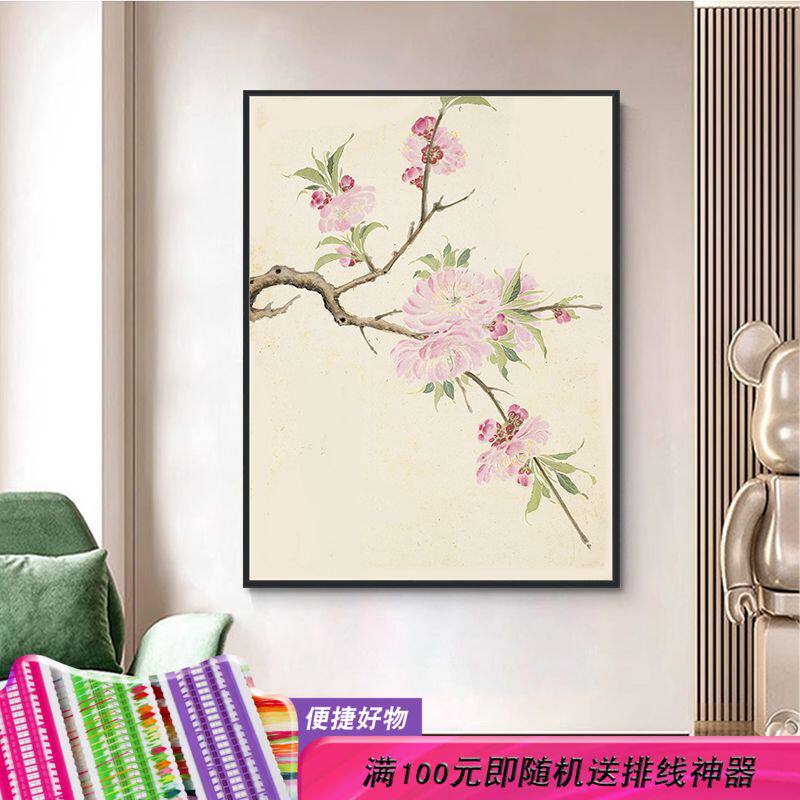 现代简约花开时节十字绣2024新款线绣玄关精准印花满绣自己手工绣