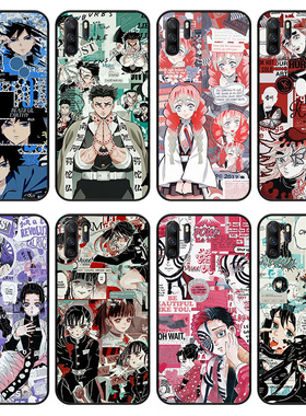 鬼灭之刃手机壳适用P50华为P40PRO童磨NOVA5软MATE30荣耀9X猗窝座苹果11 12 13 14 15 16 17