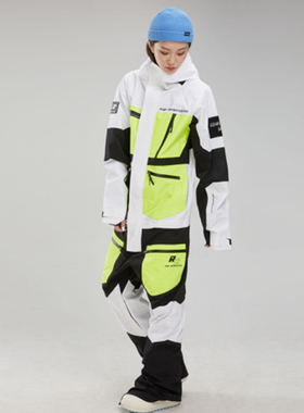 导向2223款ROMP男女同款单板滑雪服背带裤连体雪服保暖防水防风