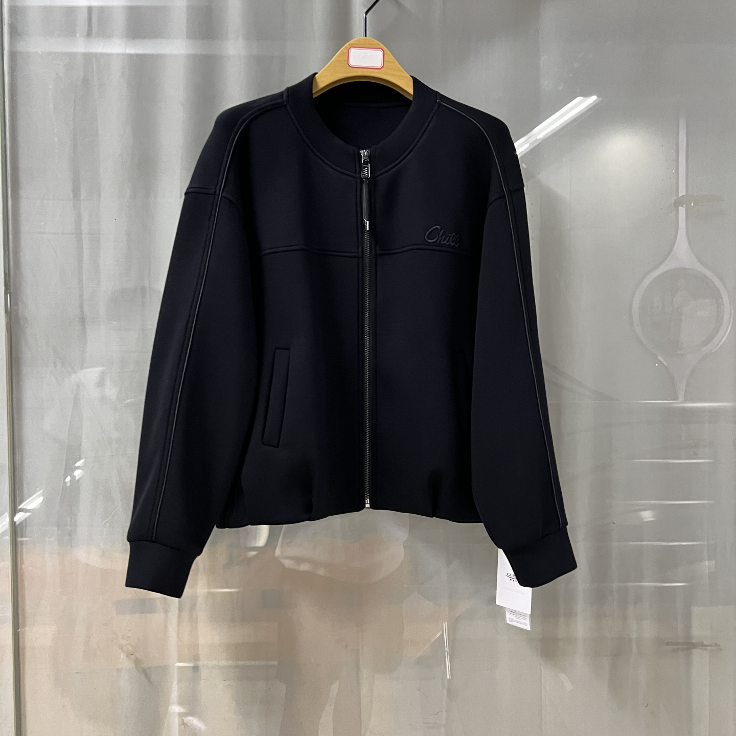 歌G51S096商场专卖2025秋时尚新品女装空气棉棒球服夹克短外套潮