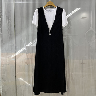 T恤马甲裙长款 英25X 女装 T2158商场专卖2025夏时尚 两件套裙潮 新品