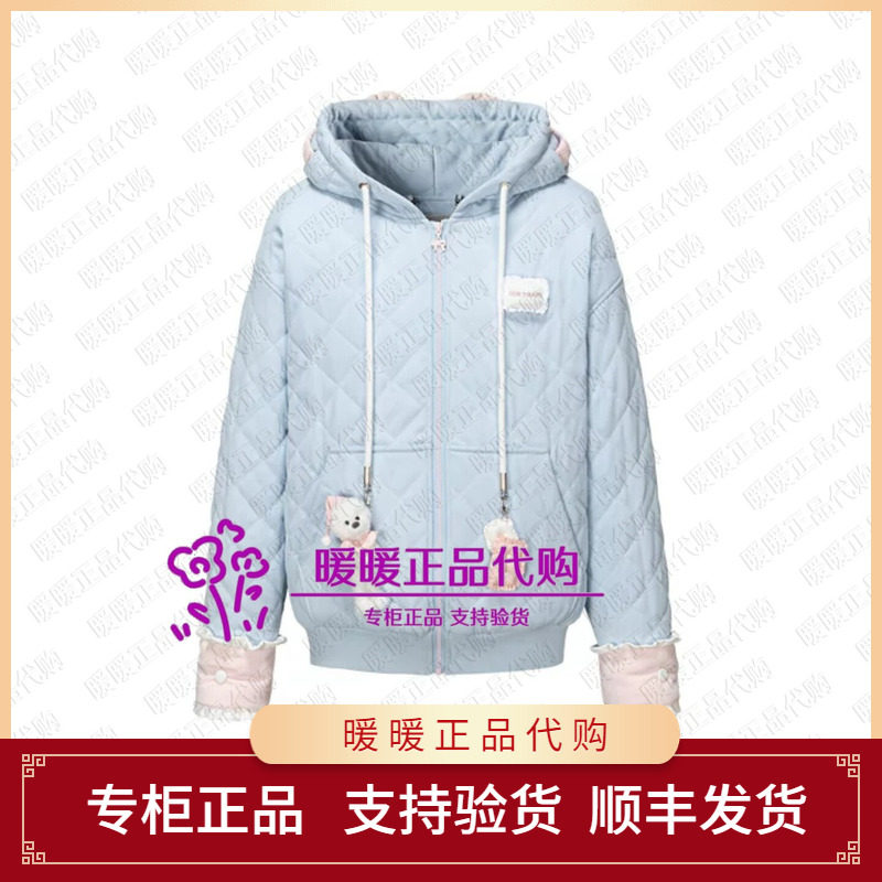 13DE 2026秋冬新款可拆卸眼罩睡眠卫衣加绒连帽外套 2180