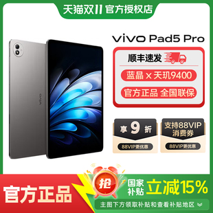 vivo 国补至高立减15% Pad5 Pro平板电脑 办公学生游戏13寸大屏 2025新款 享88vip9折