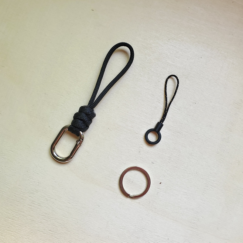 伞绳汽车编织钥匙扣防丢手腕手机绳手作相机水杯活扣包挂件耳机盒