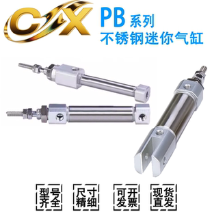100 10X25 CX不锈钢迷你笔形气缸PB16