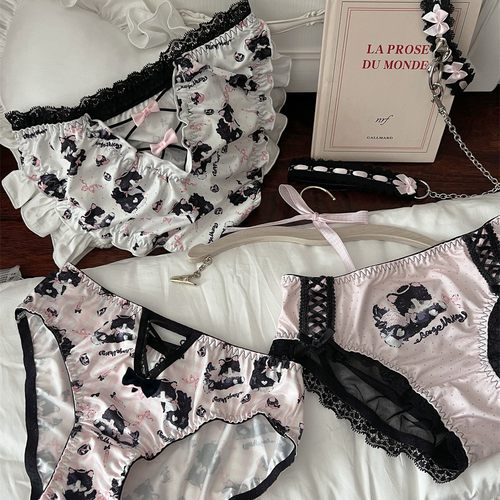 秋冬新款可爱奶牛猫咪内裤女