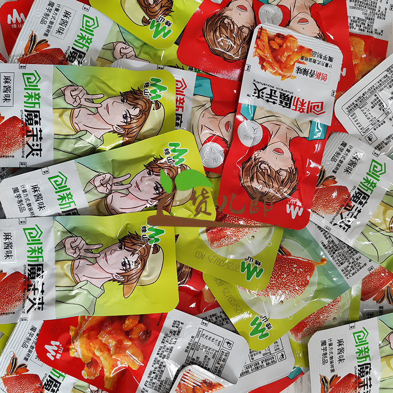 陕西安康特产创新魔芋爽香辣麻酱味烛山大包魔芋爽零食宿舍屯粮