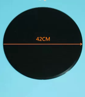 定欧琳吸油烟机CXW-200-F05配件黑色钢化圆形玻璃挡风板进风面板