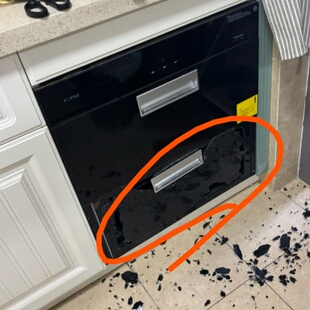 定制方太消毒柜碗柜100J-J45E配件黑色钢化玻璃面板破损抽屉门板