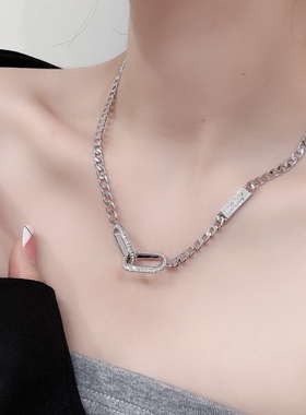 项链女欧美时尚简约环环相扣