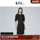 气质简约中长裙拉链连衣裙夏 经典 醋酸系列 IMM尹默女装