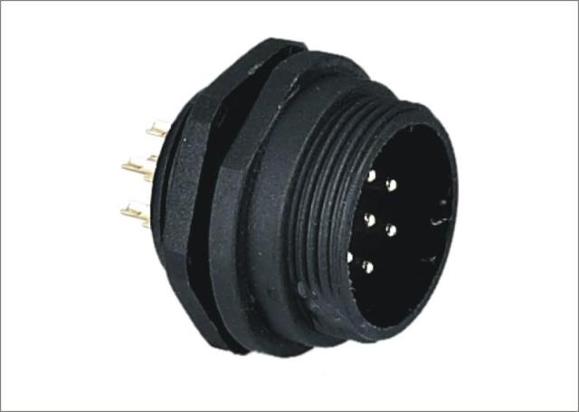 AOPULO澳普龙工业连接器ASP塑料系列Q面板式插座(12型/20型)IP68