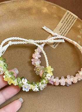 天然石编绳2024年新款手饰小众