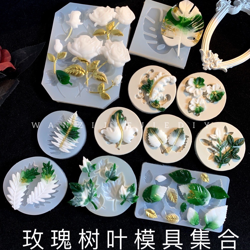 丸子手作diy镜面玫瑰花哑光模具