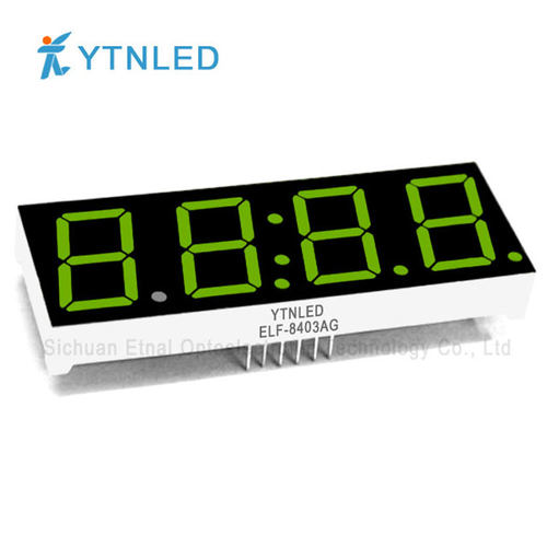 ELF-8403AG,ELF-8403BG0.8英寸4位D2-D6共阴阳黄绿色数码管YTNLED
