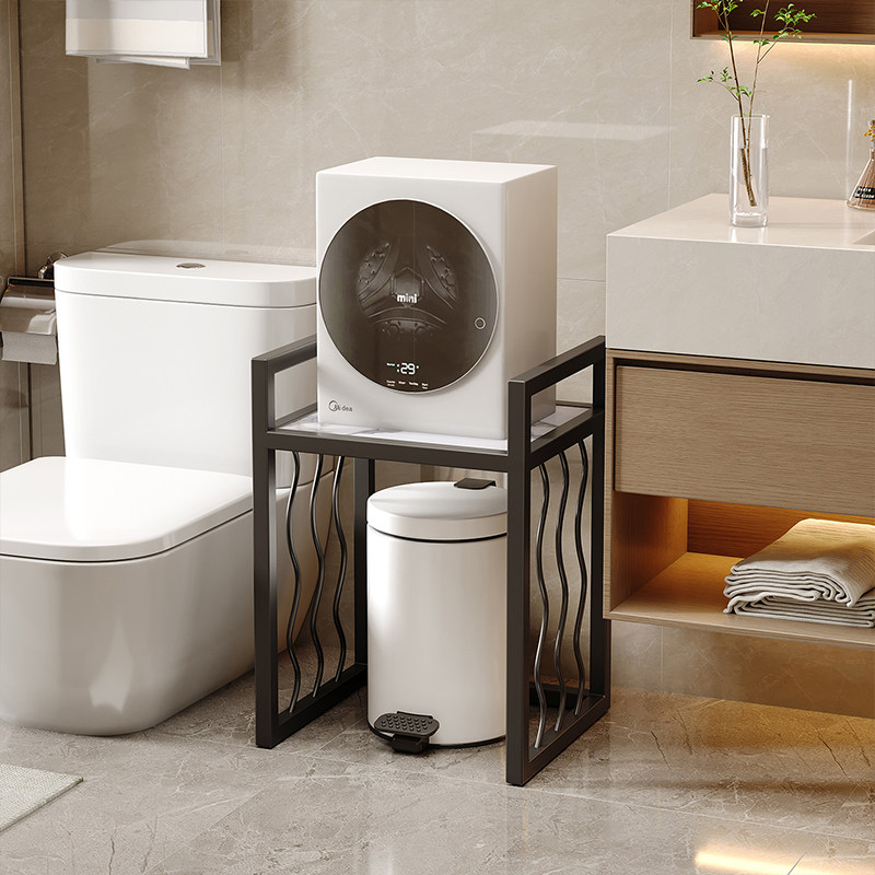 小型置物架浴室阳台洗衣机扫地机器人多层落地岩板收纳搁置架子