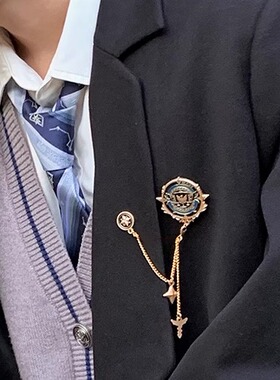 拉文克劳金属徽章jk名扎胸牌胸针dk原创设计校供感校徽搭配小物