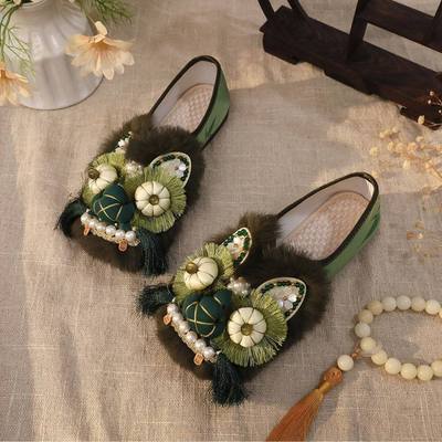 虎头鞋拖鞋女鞋原创复古软底不累