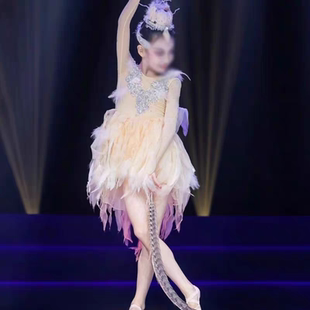 新款儿童演出剧目表演服灵羽同款舞蹈服飘逸中国舞羽灵幻仙艺考服