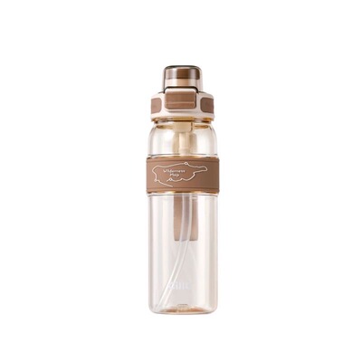 希乐运动水杯750ml PPSU学生男女高颜值直饮吸管杯户外健身杯子