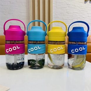 TKK水杯500ml吸管杯tritan女高颜值夏季学生杯子儿童杯便携随手杯