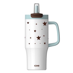 希乐大容量保温杯900ml派对冰霸杯上班保冷便携时尚吸管水杯水壶