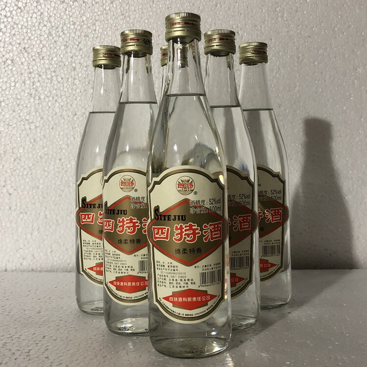 四特酒45/52度简装莲瓶光瓶老四特江西特香型白酒500ml*6瓶包邮