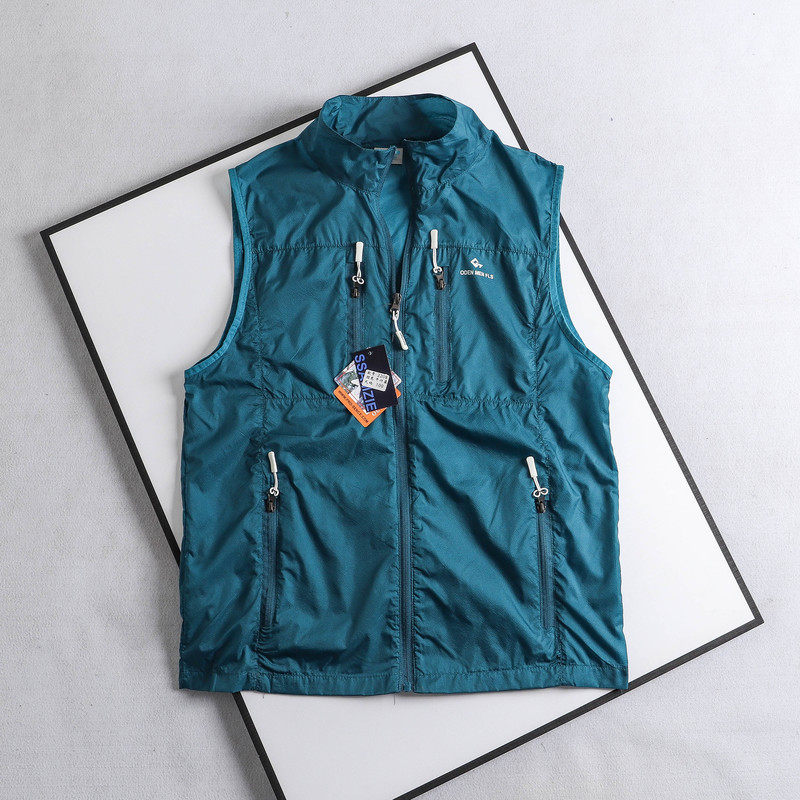 外贸原单男款夏季新品速干户外休闲防晒马甲薄款运动透气宽松背心,男装,背心,淘宝优惠券,粉丝福利购,淘宝优惠卷