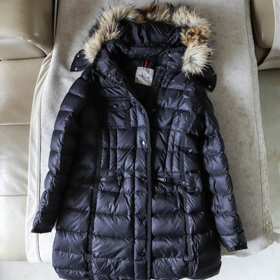 外贸尾货欧美单中长款鹅绒服