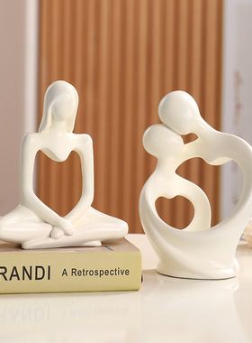 轻奢高档现代创意有艺术感的摆件