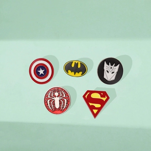 变形金刚蝙蝠侠超人胸针美国队长蜘蛛侠标志徽章金属背包配饰礼物
