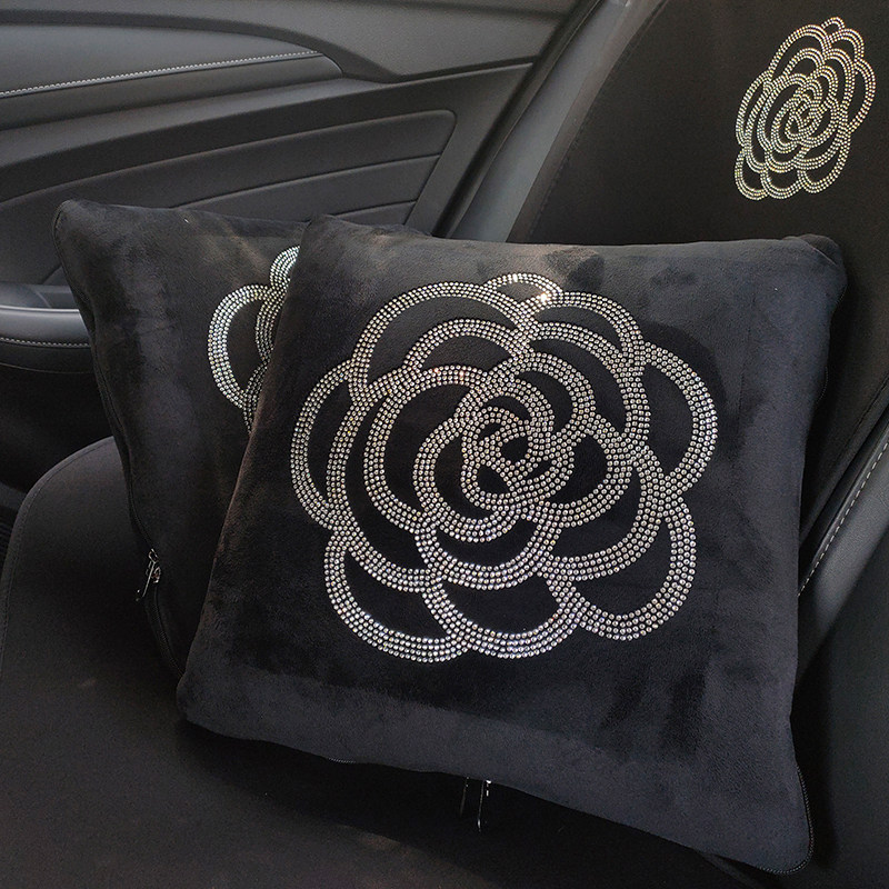 汽车山茶花抱枕被子两用办公室靠枕被通用折叠毛毯子抱枕车上用品,汽车用品/电子/清洗/改装,抱枕,淘宝优惠券,粉丝福利购,淘宝优惠卷