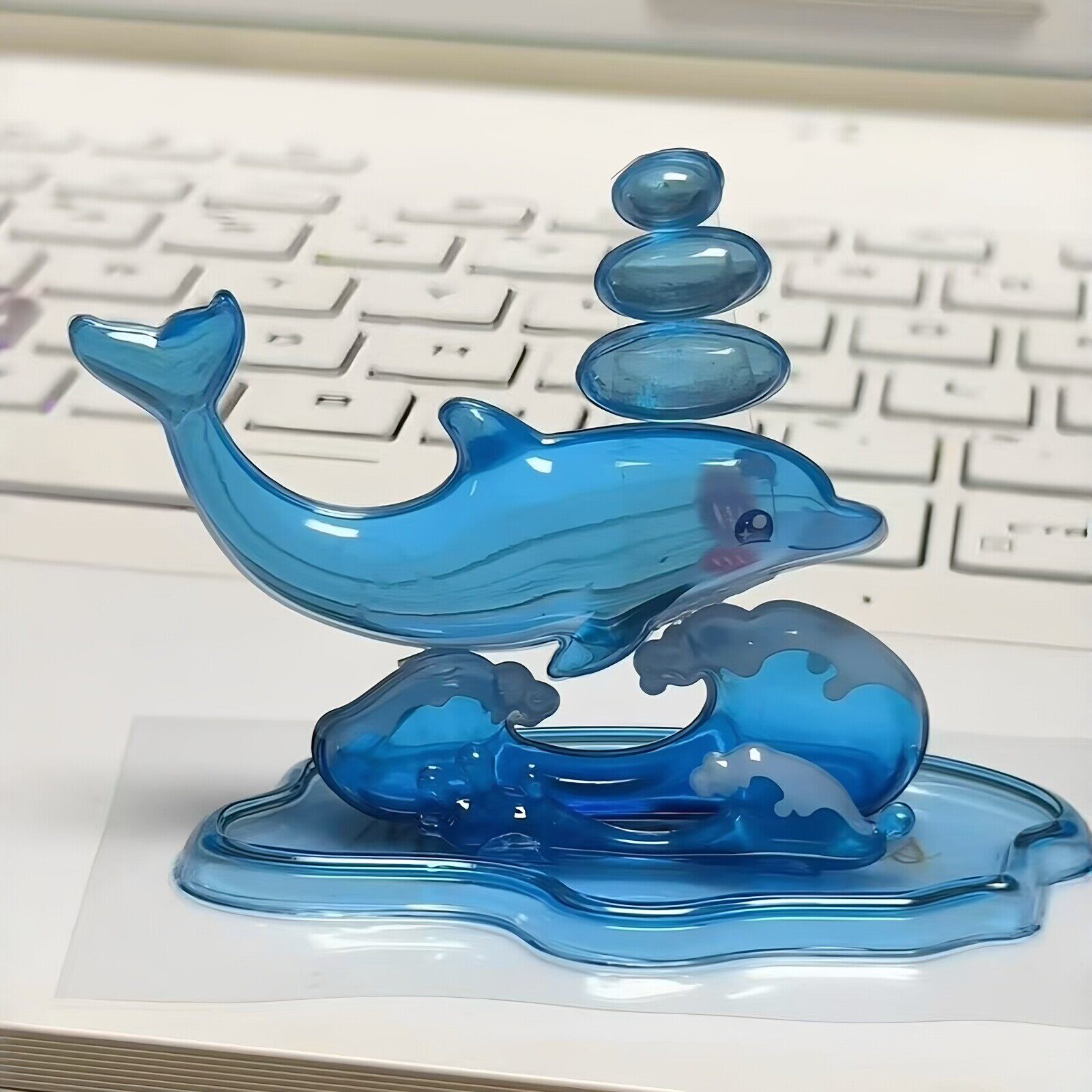 蓝色海洋鲸鱼立体叠叠乐