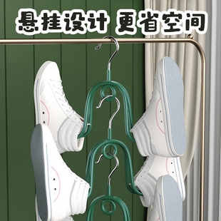 神器室外阳台晾晒鞋 晒鞋 子多功能防风挂钩架子衣架家用挂衣实用架