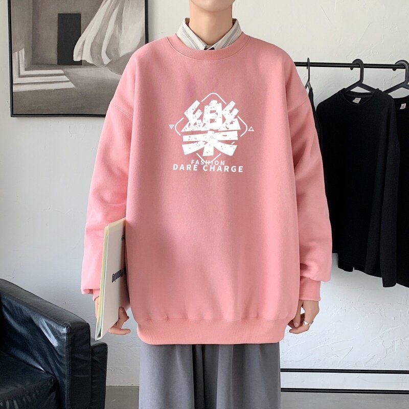 Y2450P38主推2023秋季ins潮男士潮趣印花卫衣时尚圆领宽松上衣,男装卫衣,星座510A-2