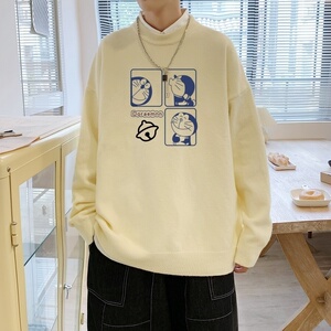 MD2693P55潮流秋冬圆领套头针织衫开衫男女情侣休闲慵懒风毛衣图片
