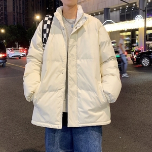 MY5787P75男士秋冬季宽松百搭立领个性时髦加厚保暖炸街长袖开衫图片