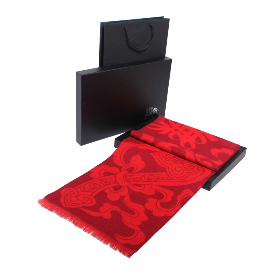 WJ0974P28围巾红大红色过年如意福聚会活动公司年会红围巾，围巾，星座510A-6