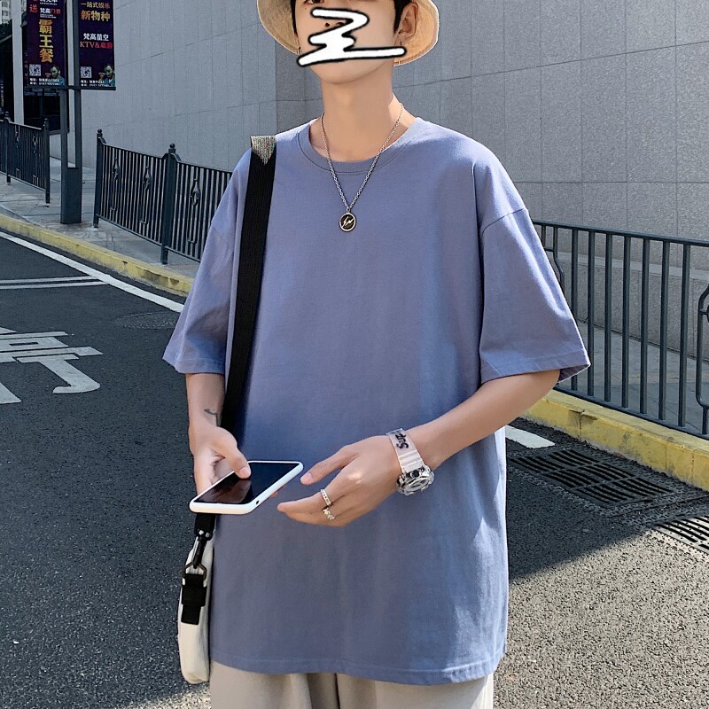 TG6280P15男士港风男士纯色T恤高货纯棉男T光板落肩款T恤,男装T恤,星座510A-2