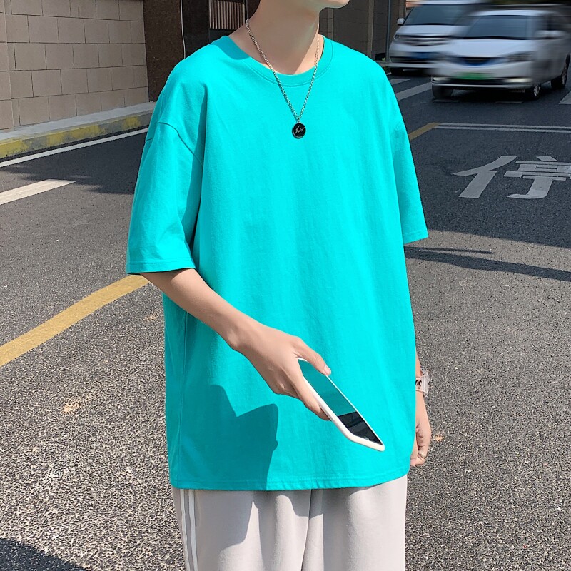 TG6280P15男士港风男士纯色T恤高货纯棉男T光板落肩款T恤,男装T恤,星座510A-2