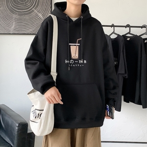 L2421秋季上新休闲连帽百搭韩潮外套卫衣男情侣装连帽卫衣,情侣装卫衣搭配外套图片