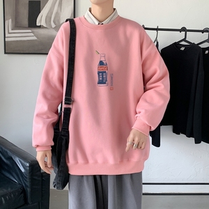Y2484P38秋季男士bf宽松卫衣港风卫衣新款圆领韩版潮流衣服图片