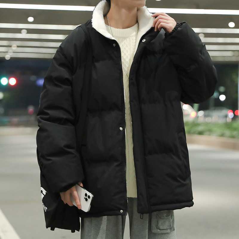 GB5602P75棉衣男秋冬港风宽松字母印花休闲棉服外套韩版潮流立领,男装棉衣,星座510A-2