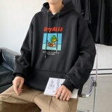 L2489P48卫衣男秋冬新款潮趣文字印花潮流休闲帅气连帽外套，男装卫衣，星座510A-2