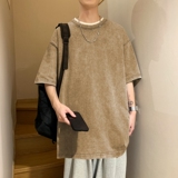 TF8431P25重磅水洗做旧T恤男短袖式潮牌高街oversize宽松半袖衣服，男装T恤，星座510A-6