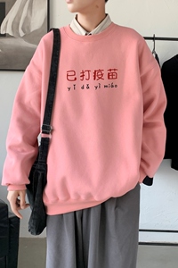 Y2302主推男圆领韩版运动外套ins港风青少年上衣21秋冬卫衣图片