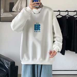 Y2482P38港风21秋季新款动漫圆领卫衣男潮流宽松青少年休闲外套图片
